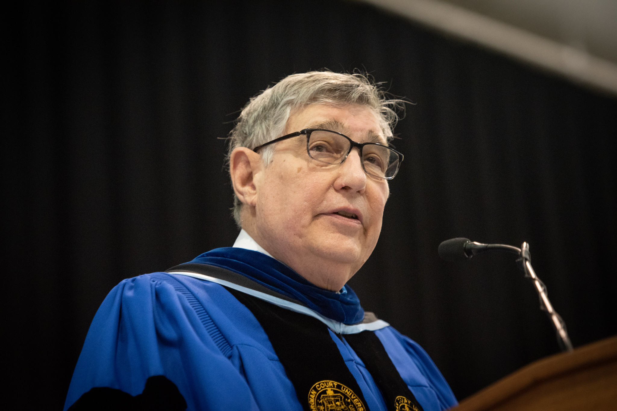 Bob Mulcahy at Georgian Court commencement 2018