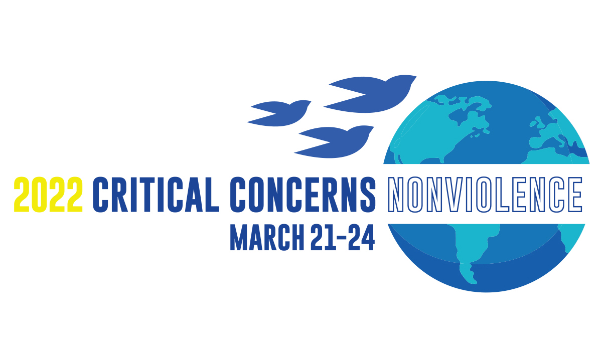 Critical Concerns 2022 nonviolence graphic