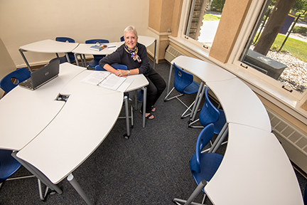 Faculty Focus Claire Gallagher classroom
