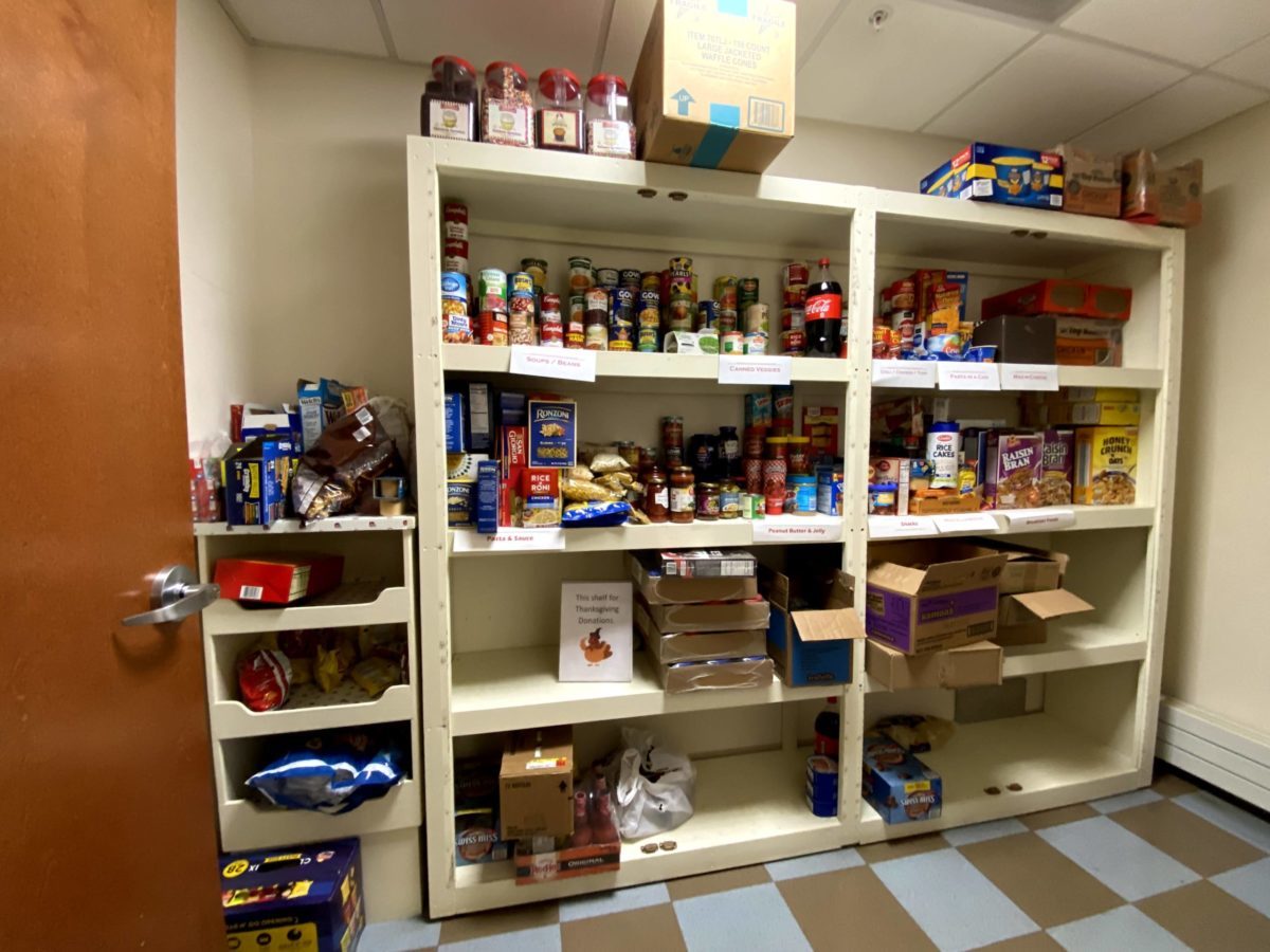 a glimpse inside the GCU food pantry