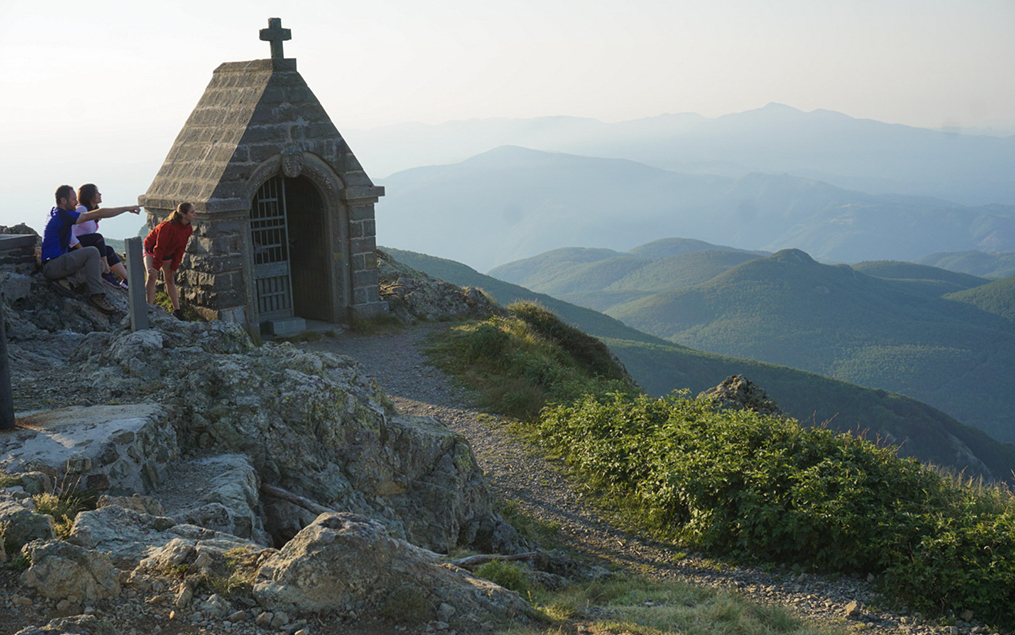 A historical little church on top of a mountain