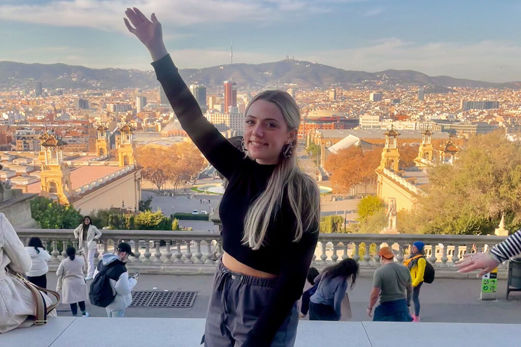 Georgian Court University student studying abroad in Barcelona, Spain