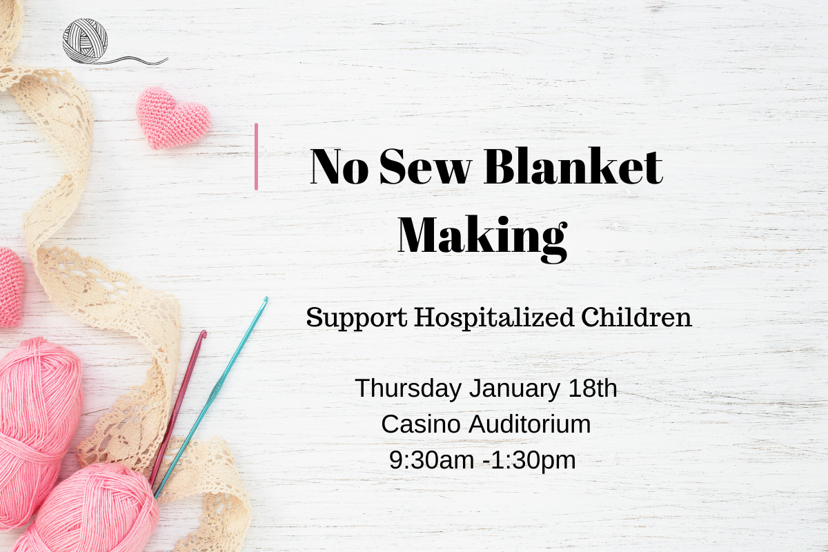 No Sew Blanket Making with balls of yarn