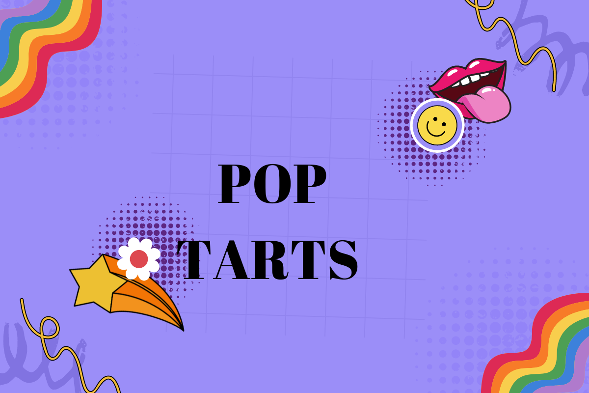 purple background Pop tarts