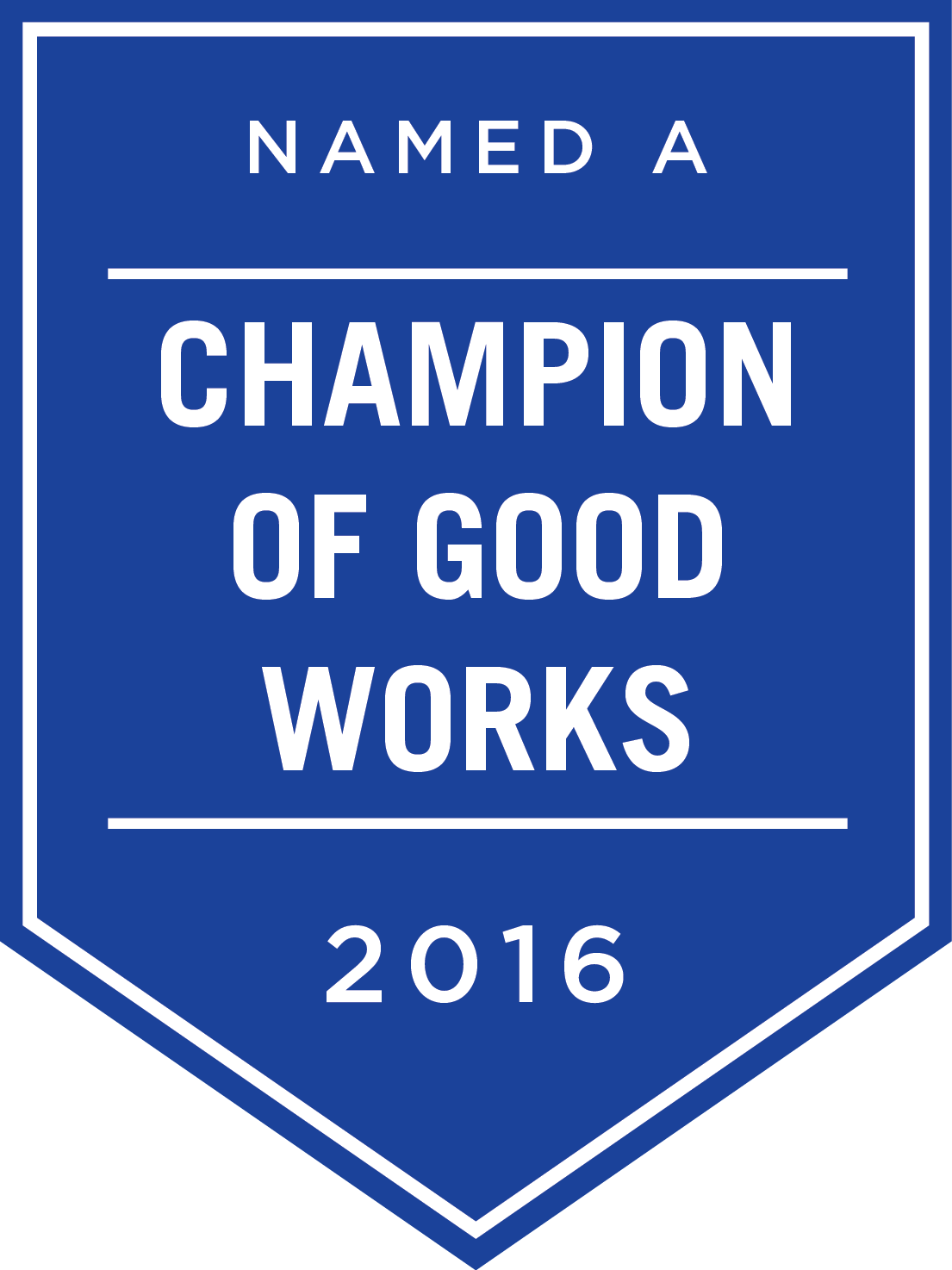 Champion of Good Works 2016