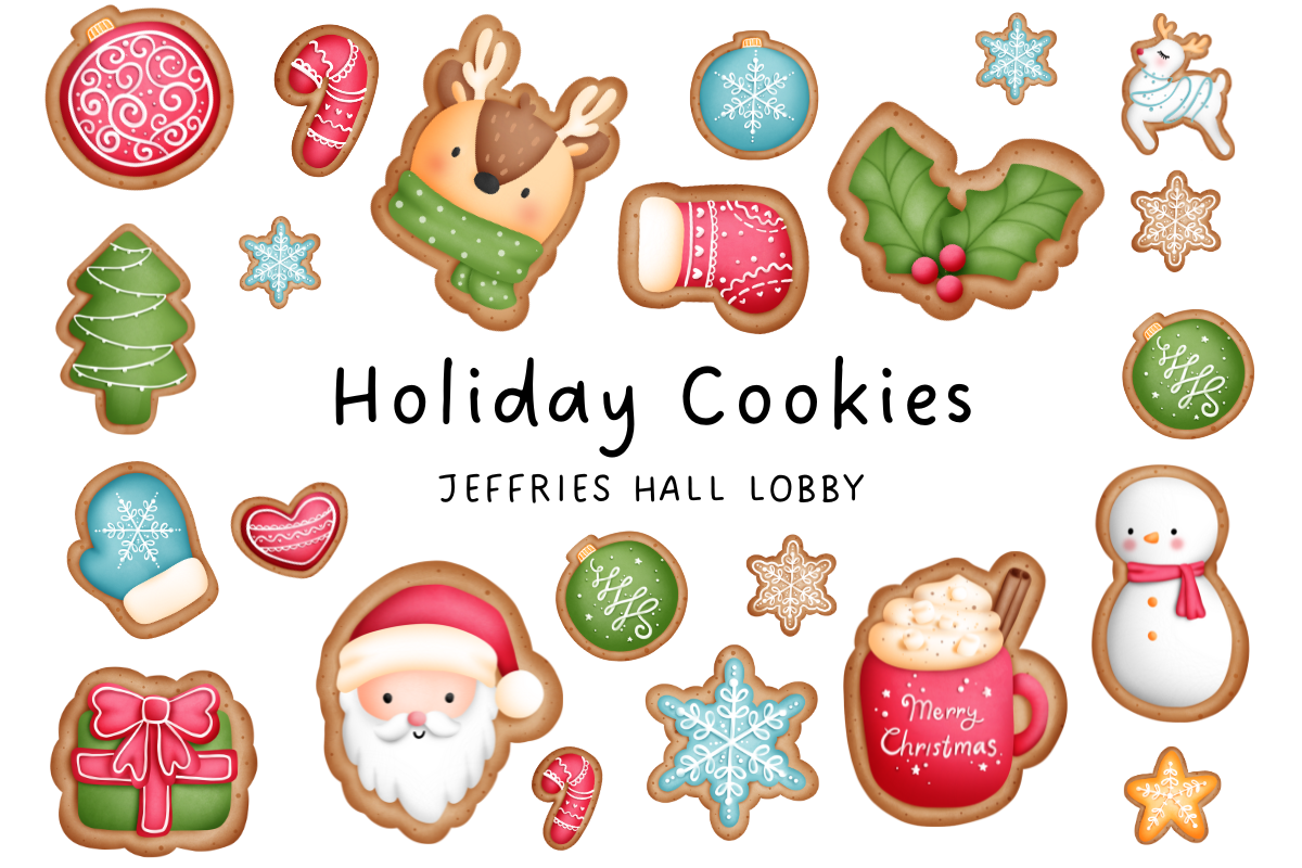 Holiday Cookies, Santa cookie, snowman cookie, mitten coo