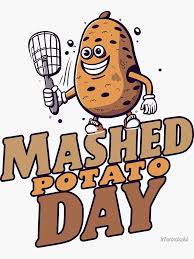 cartoon potato Mashed Potato Day