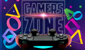 gaming zone in neon colors