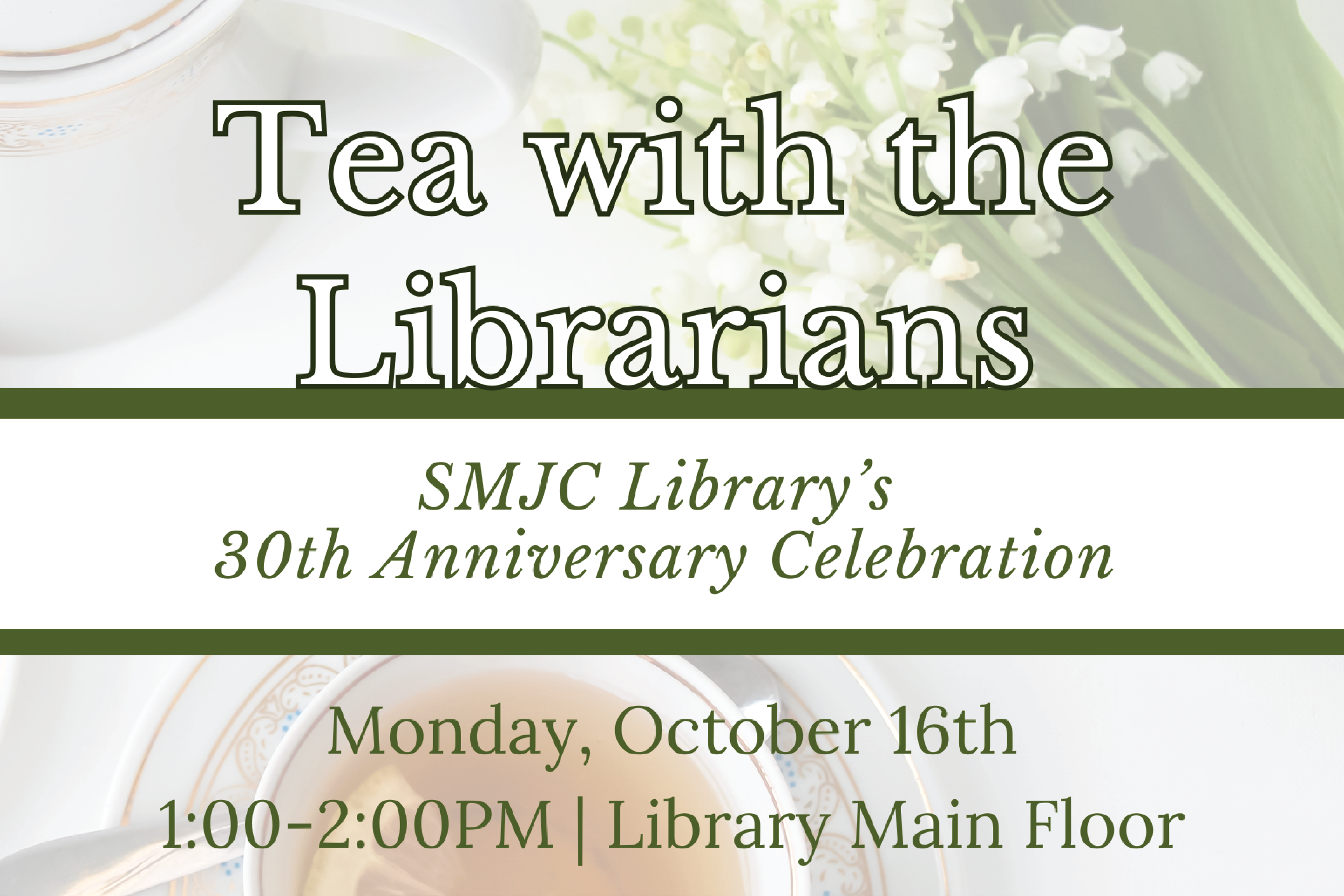tea with librarians flyer